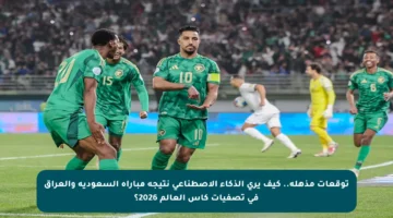 توقعات مذهلة.. كيف يرى الذكاء الاصطناعي نتيجة مباراة السعودية والعراق في تصفيات كأس العالم 2026؟